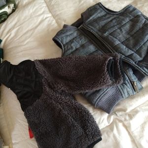 12mnths vest & zip up fleece